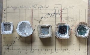 Proben direkt nach dem Brand