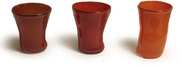 Farbglasbecher, Rot-Töne
