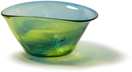 Schale, mittl.blau/resedagrün tr.