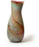 Vase, Goldrubin, Irisgelb, Kupferrubin, verschl.