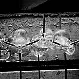 "Variables Objekt", 1991, Installation im Straßenbahndepot Vogelsang, Stuttgart